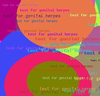 Test For Genital Herpes